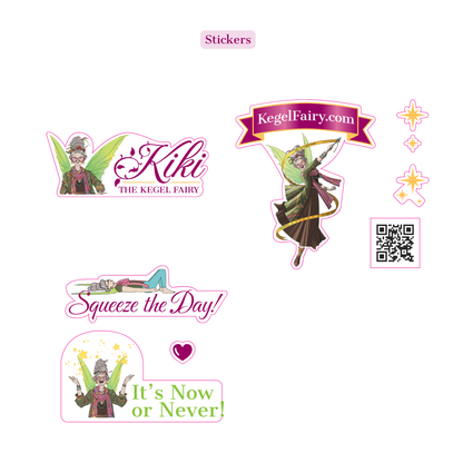 Kiki the Kegel Fairy Whimsical Wellness Gift stickers